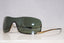 GUCCI Vintage Mens Designer Sunglasses Gold Shield GG 1690 577IB 16554