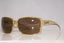 GUCCI Vintage Mens Designer Sunglasses Brown Square GG 1407 G75 16568