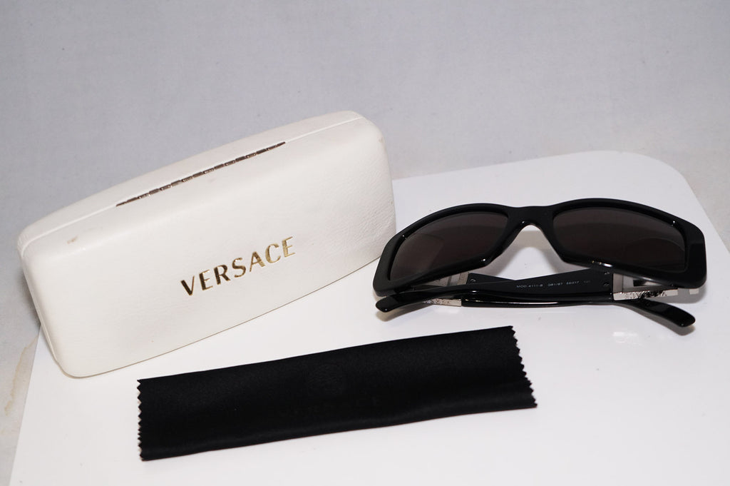 VERSACE Womens Designer Sunglasses Black Diamante MOD 4111 GB1/87 16423