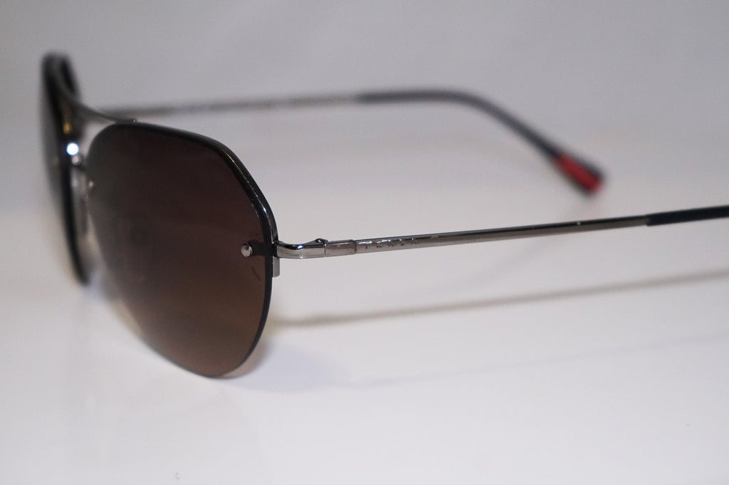 PRADA Mens Designer Sunglasses Silver Aviator SPR 57R 5AV-6S1 16728