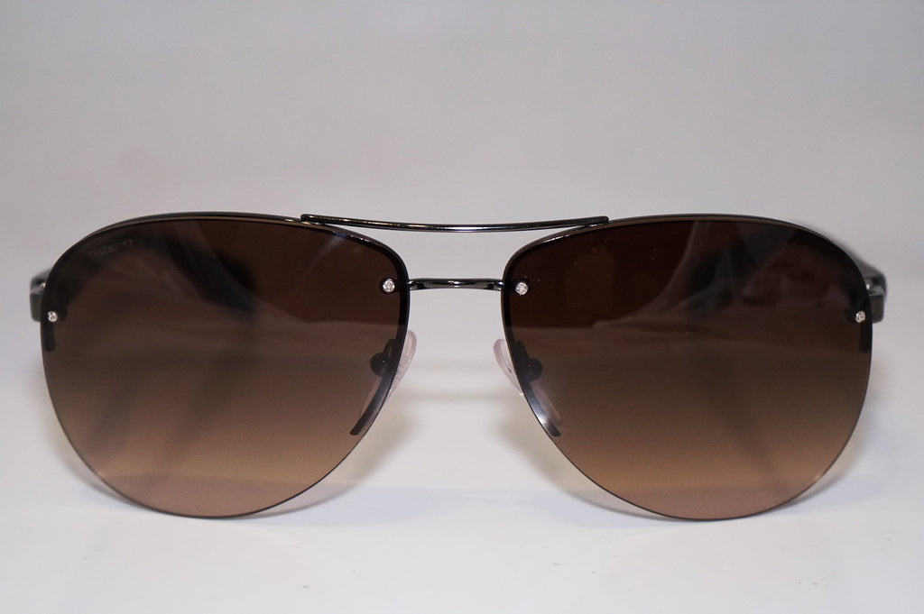 PRADA Mens Designer Sunglasses Brown Aviator SPS 56M 5AV-6S1 15097