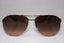 PRADA Mens Designer Sunglasses Brown Aviator SPS 56M 5AV-6S1 15097