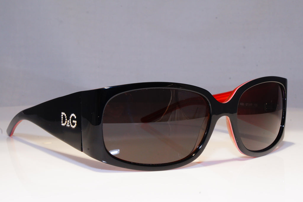 DOLCE & GABBANA Womens Diamante Designer Sunglasses Black D&G 2184 K83 19883