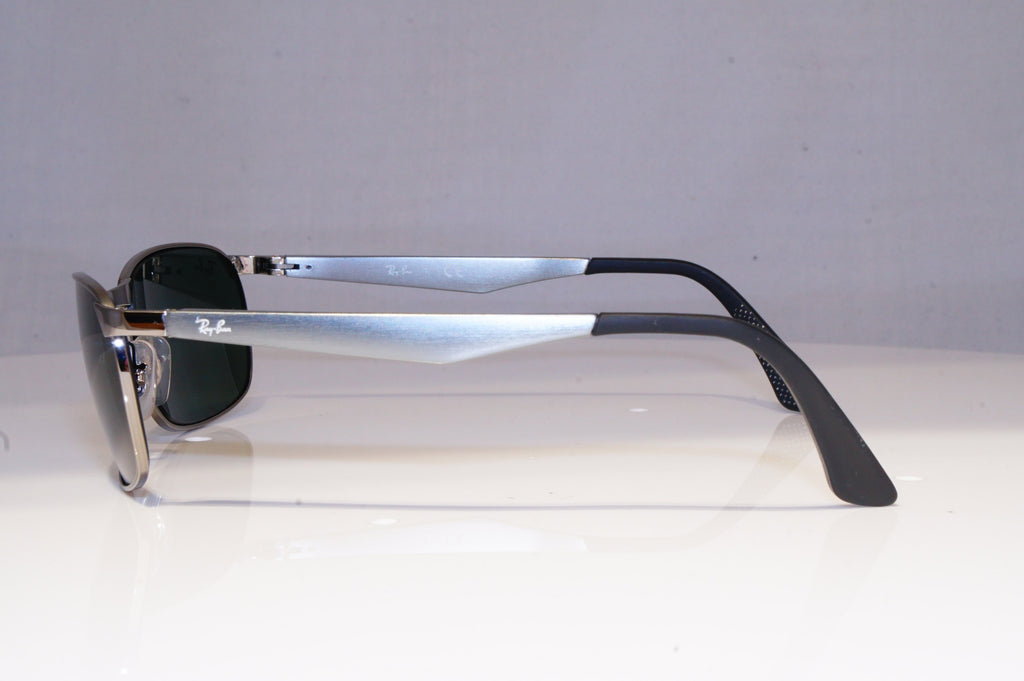 RAY-BAN Mens Vintage 1990 Designer Sunglasses Silver Rectangle RB 3534 004 19852