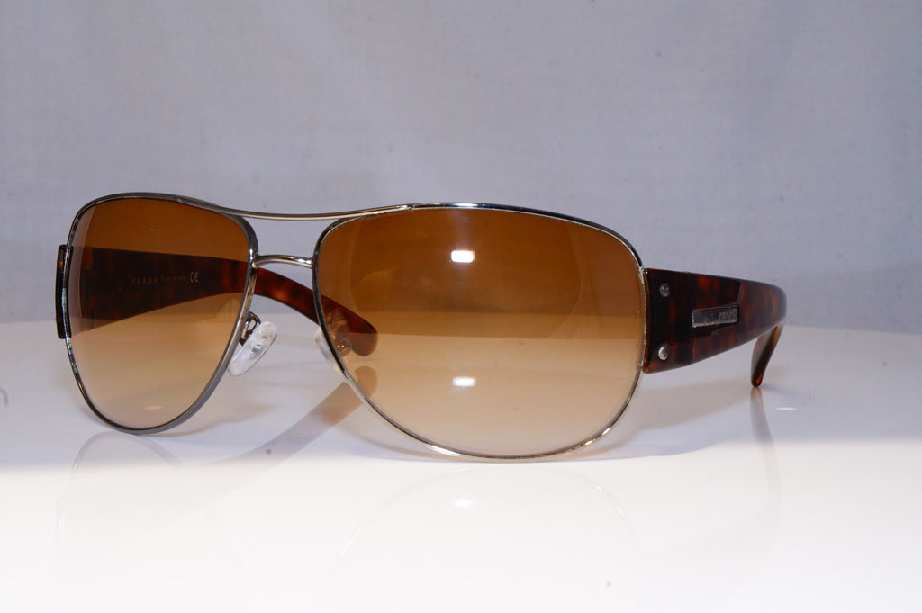 PRADA Mens Designer Sunglasses Brown Pilot SPR 52G 5AV-6S1 19051