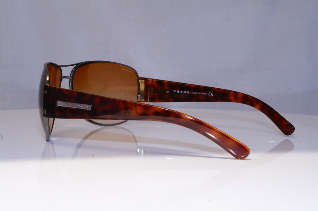 PRADA Mens Designer Sunglasses Brown Pilot SPR 52G 5AV-6S1 19051