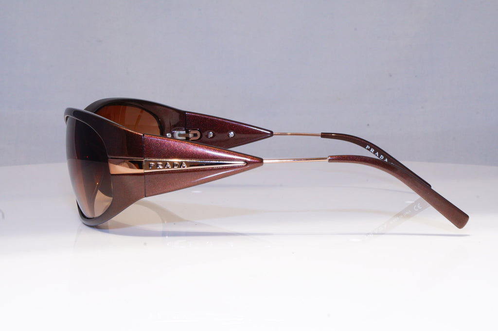 PRADA Mens Womens Designer Sunglasses Brown Rectangle SPR 07I 7BG-6S1 20229