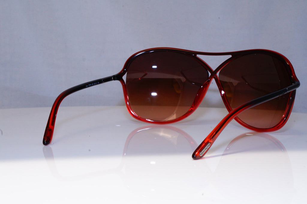 TOM FORD Womens Designer Sunglasses Burgundy Butterfly Vicky TF184 50F 19078