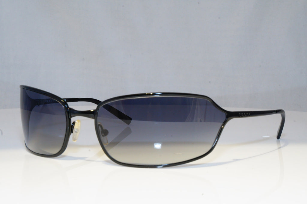 PRADA Mens Vintage 1990 Designer Sunglasses Black Wrap SPR 59E 7AX-3M1 19172