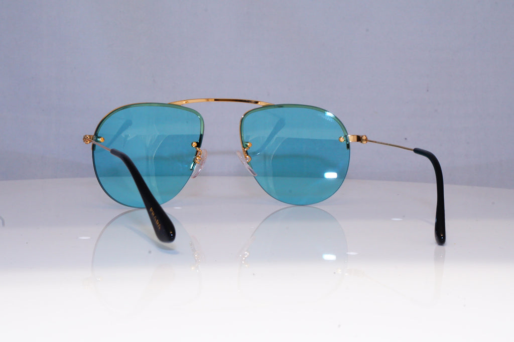 PRADA Mens Womens Designer Sunglasses Gold Pilot SPR 58O 5AK-085 19123