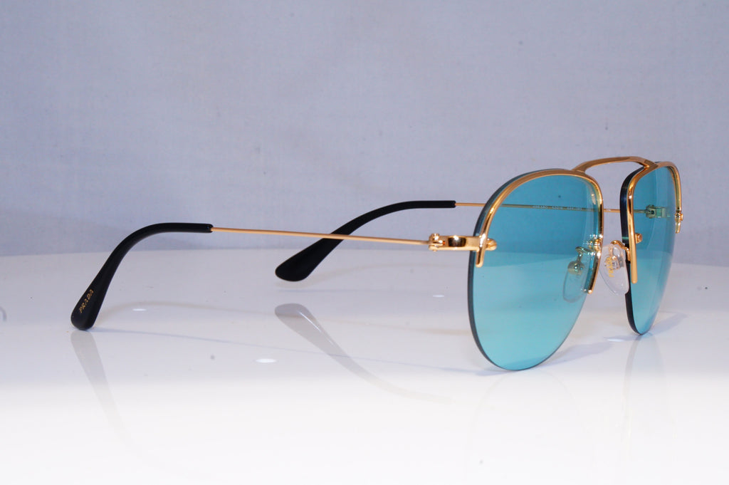 PRADA Mens Womens Designer Sunglasses Gold Pilot SPR 58O 5AK-085 19123