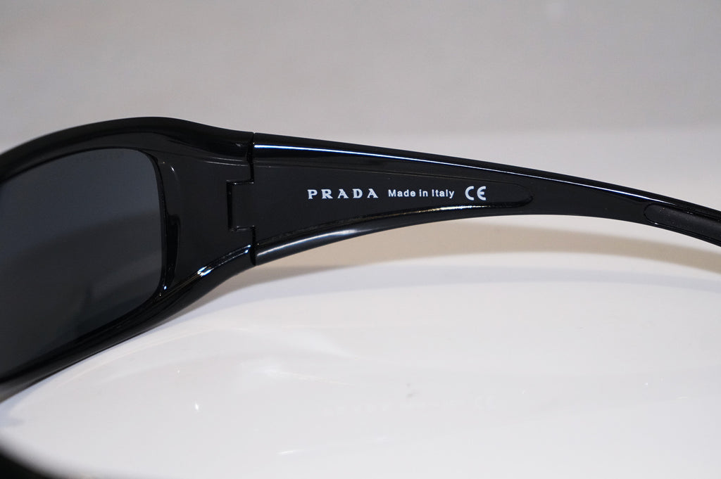 PRADA Mens Designer Sunglasses Black Wrap SPS 01G 1AB-1A1 13695