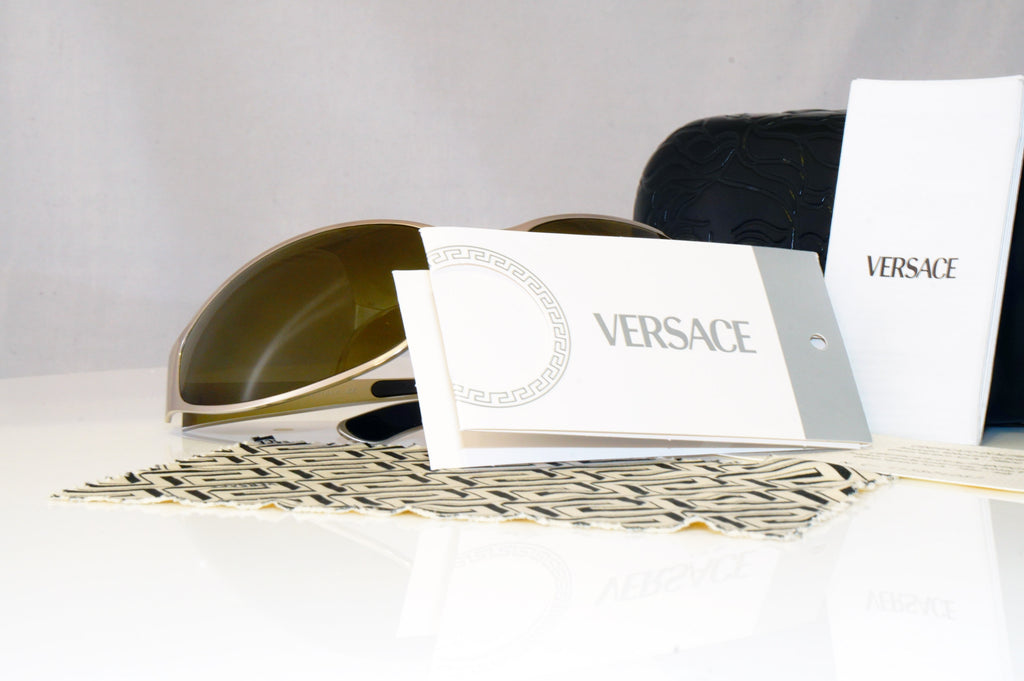 VERSACE Mens Unisex Designer Sunglasses Silver Wrap N52 26M/582 17181