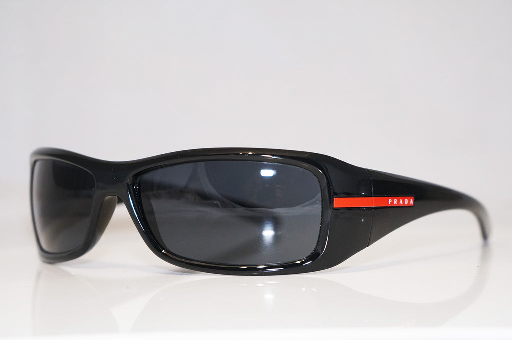 PRADA Mens Designer Sunglasses Black Wrap SPS 01G 1AB-1A1 13695