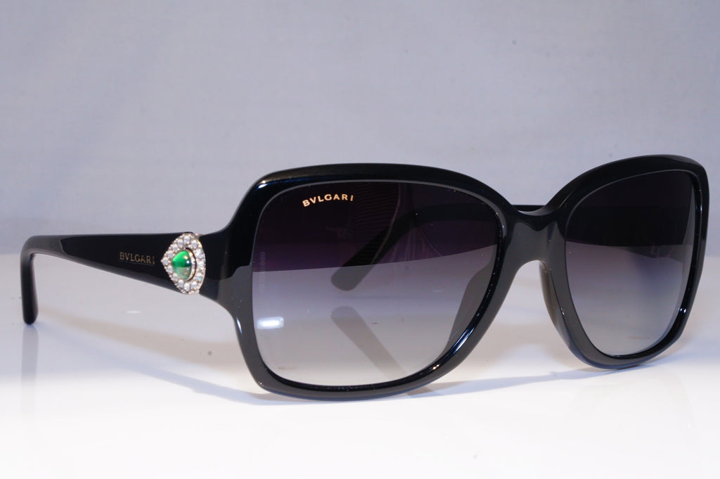 BVLGARI Womens Boxed Designer Sunglasses Black Square EMERALD 8119 501/8G 21475