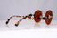 PRADA Womens Baroque Swirl Designer Sunglasses Brown Round SPR 55T ZVN-6NQ 18178