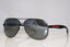 PRADA Mens Designer Mirror Flash Sunglasses Black Aviator SPS 53P 1BO-7W1 14566