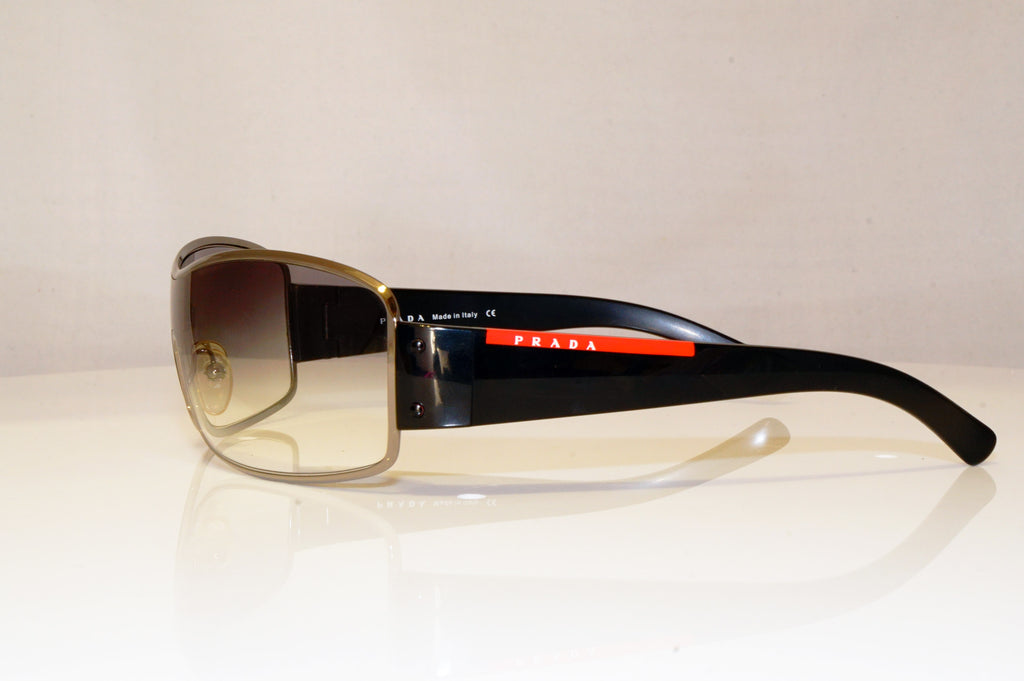 PRADA Mens Designer Sunglasses Black Shield SPS 52E 5AV-5D1 17160