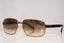 PRADA Mens Designer Sunglasses Brown Rectangle SPR 52N 8AE-6S1 14541