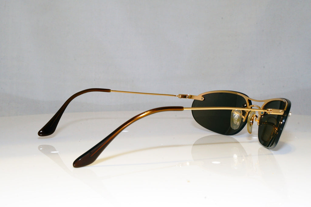 RAY-BAN Mens Vintage Designer Sunglasses Gold Rimless RB 2114 GLD 17325