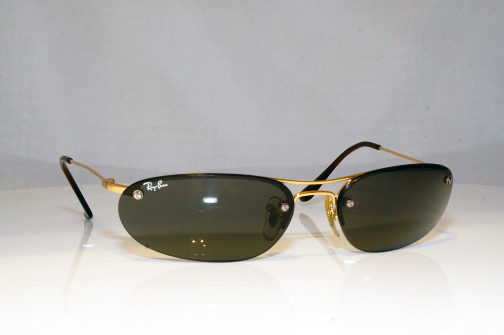 RAY-BAN Mens Vintage Designer Sunglasses Gold Rimless RB 2114 GLD 17325