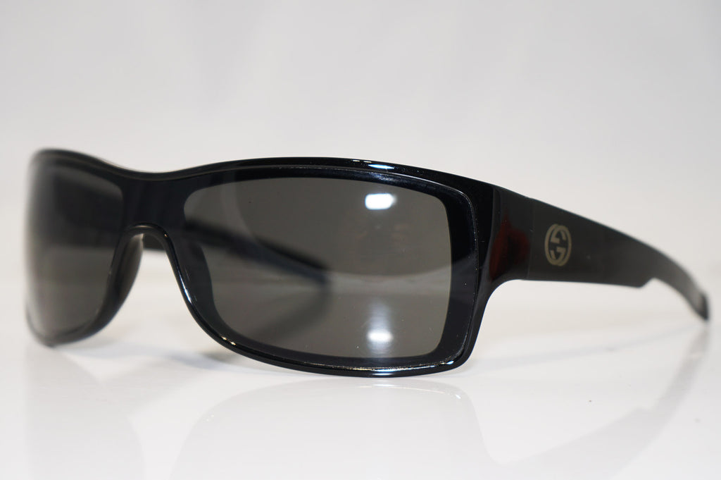 GUCCI Vintage Mens Designer Sunglasses Black Shield GG 1463 584 16519