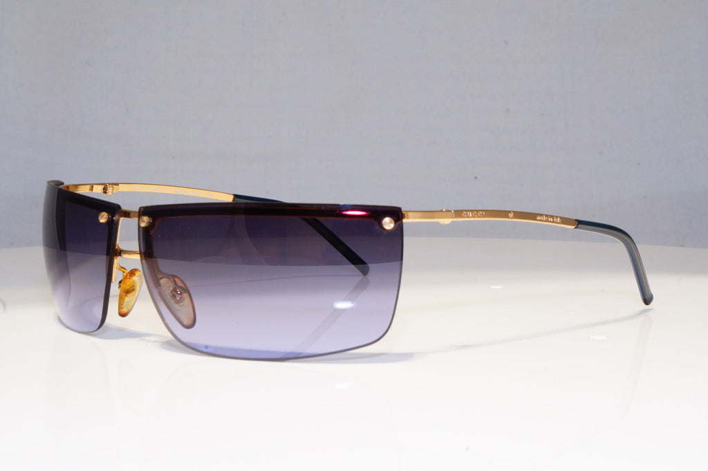 GUCCI Mens Womens Vintage Designer Sunglasses Gold BLUE GG 2653S 000PP 20353