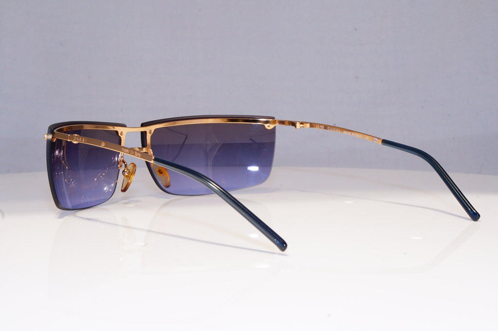 GUCCI Mens Womens Vintage Designer Sunglasses Gold BLUE GG 2653S 000PP 20353