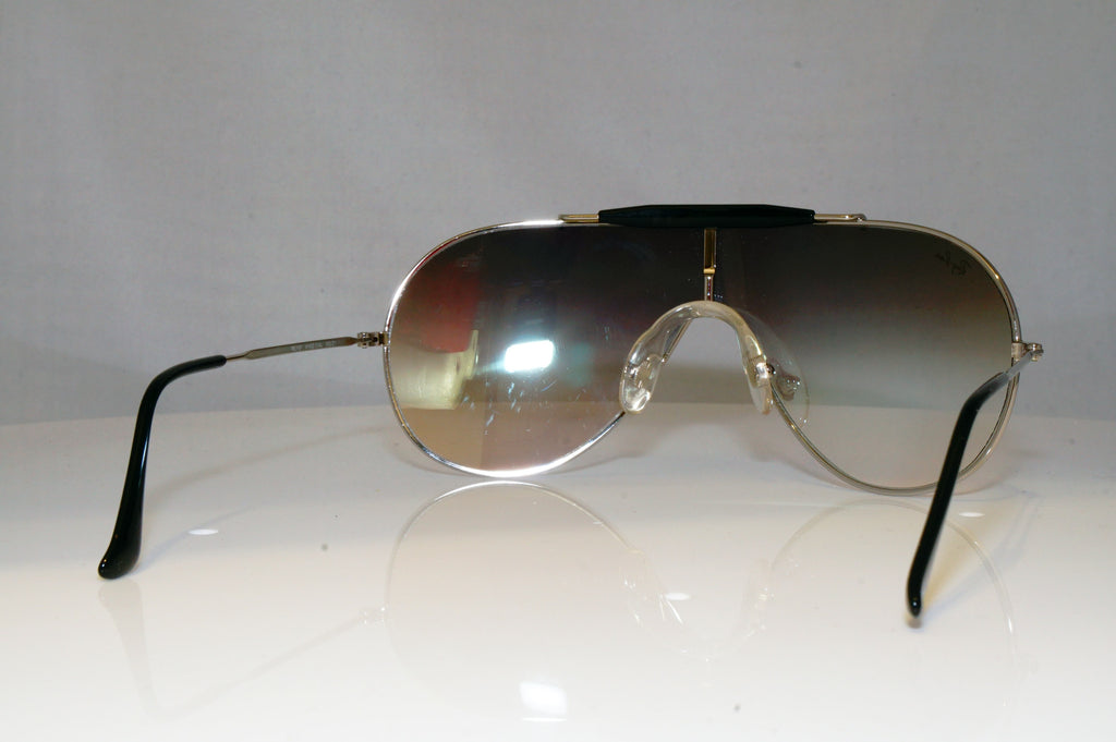 RAY-BAN Mens Designer Sunglasses Silver Shield WINGS OVAL RB 3197 003/Z1 17312