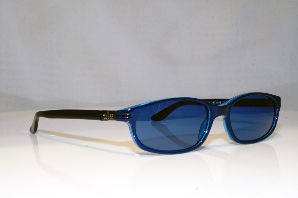 GUCCI Mens Vintage Designer Sunglasses Blue Rectangle GG 2462 2XX 17320