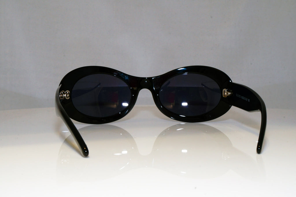 GUCCI Womens Vintage Designer Sunglasses Black Oval GG 2400 Mar-02 17124