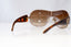 VERSACE Womens Diamante Designer Sunglasses Brown Shield SKI 2061 1169/13 19260