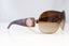 VERSACE Womens Diamante Designer Sunglasses Brown Shield SKI 2061 1169/13 19260