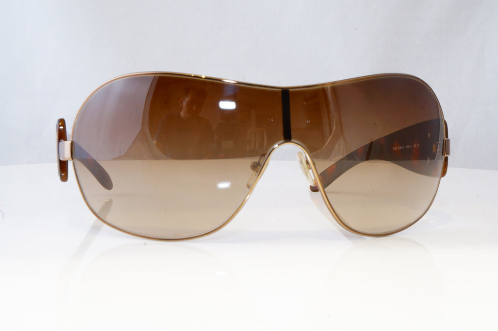 VERSACE Womens Diamante Designer Sunglasses Brown Shield SKI 2061 1169/13 19260