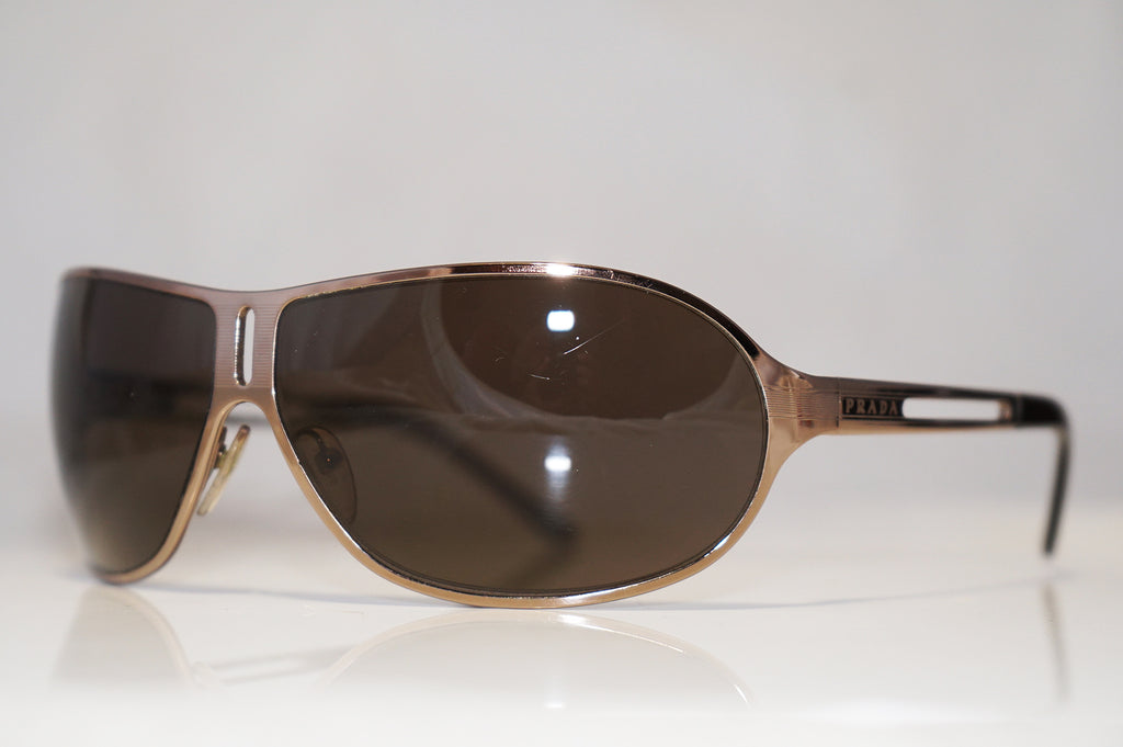 PRADA Mens Designer Sunglasses Brown Wrap SPR 51H 4AC-8C1 15803