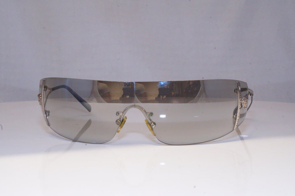 VERSACE Womens Designer Sunglasses Silver Shield MEDUSA 2013 1000/6V 20151