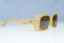 GUCCI Mens Womens Vintage Designer Sunglasses Brown Rectangle GG 2435 T6M 19289