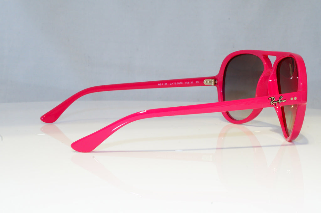 RAY-BAN Mens Womens Designer Sunglasses Pink CATS 5000 RB 4125 758/32 18983