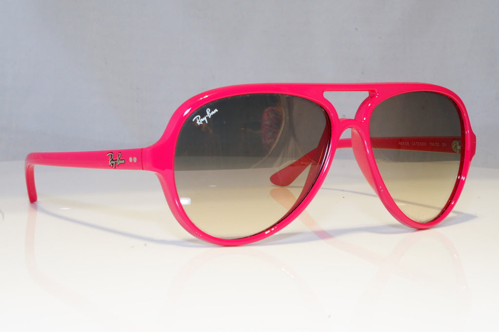 RAY-BAN Mens Womens Designer Sunglasses Pink CATS 5000 RB 4125 758/32 18983