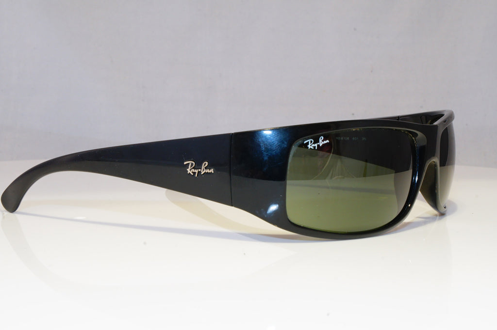 RAY-BAN Mens Designer Sunglasses Black Wrap RB 4108 601 18984