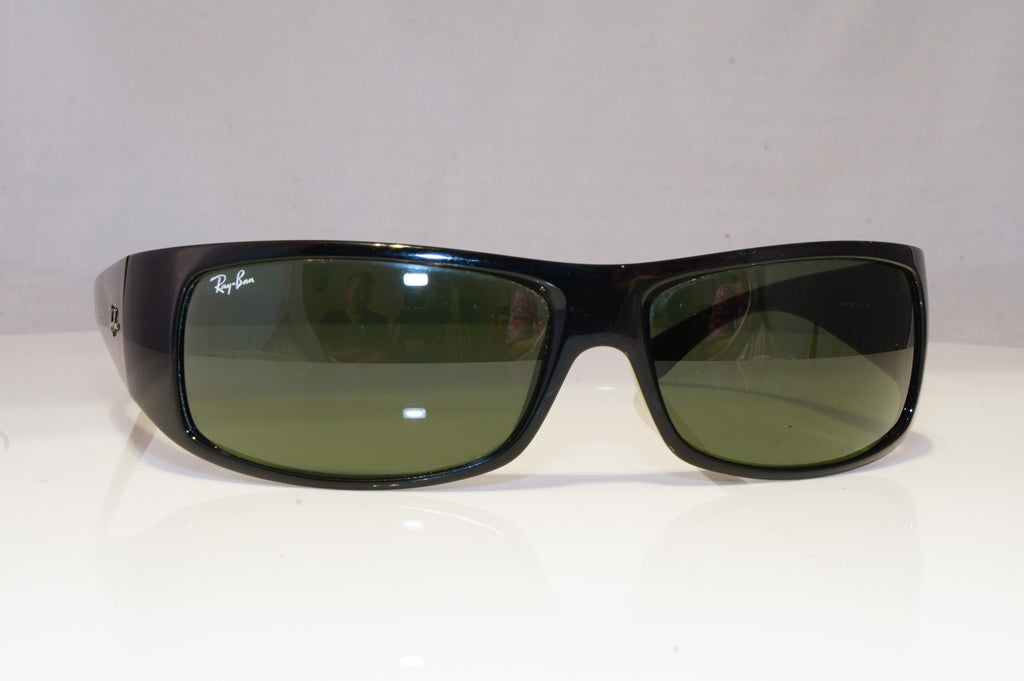 RAY-BAN Mens Designer Sunglasses Black Wrap RB 4108 601 18984