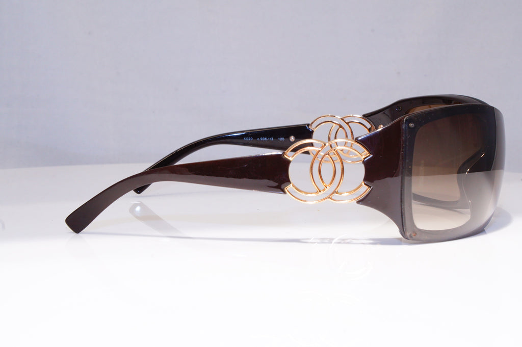 CHANEL Womens Boxed Designer Sunglasses Brown Shield 6020 936/13 19781