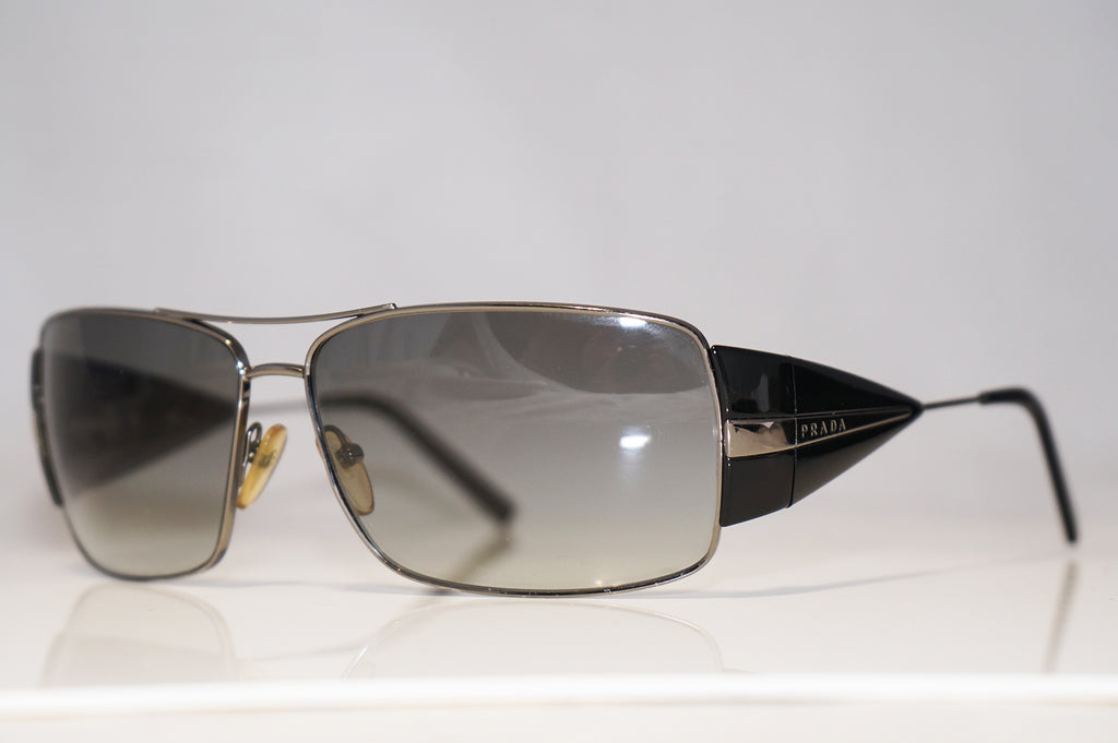 PRADA Mens Designer Sunglasses Black Rectangle SPR 55H 5AV-3M1 15794