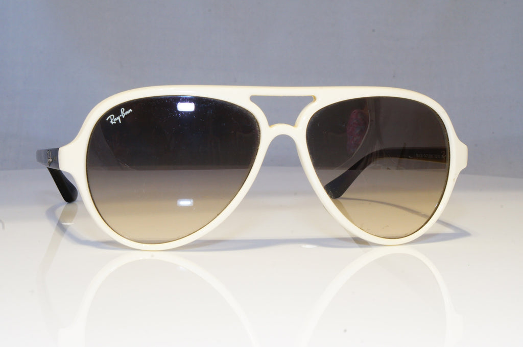 RAY-BAN Mens Designer Sunglasses White CATS 5000 RB 4125 722/32 18949