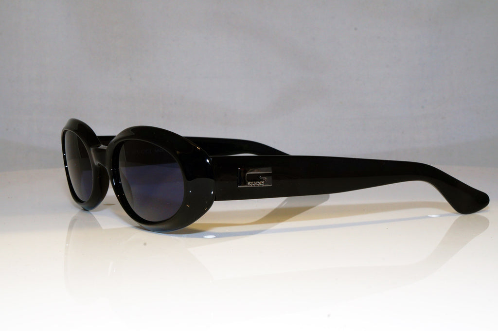 GUCCI Womens Vintage Designer Sunglasses Black Oval GG 2419 807 17347