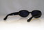 GUCCI Womens Vintage Designer Sunglasses Black Oval GG 2419 807 17347