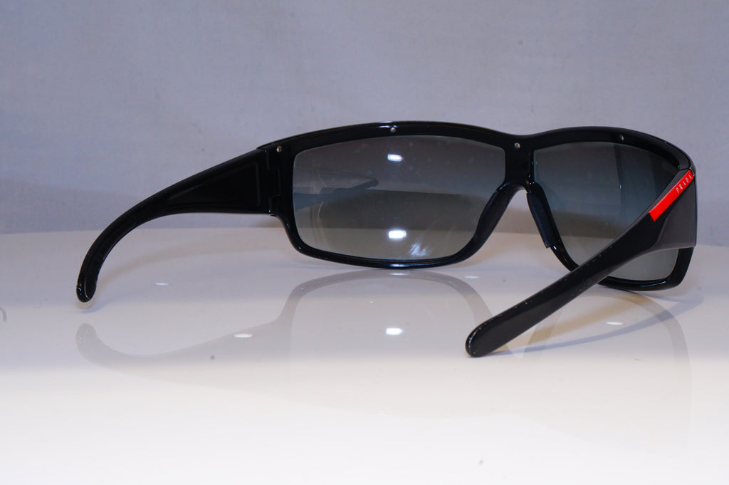 PRADA Mens Designer Sunglasses Black Wrap SPS 05G 1AB-1A1 16787