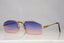 CAZAL 1990 Vintage Mens Designer Sunglasses Gold Rectangle 0 0 15723