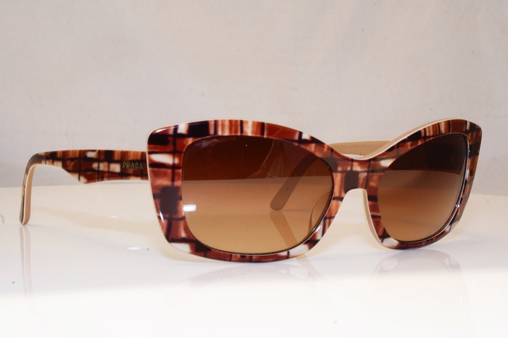 PRADA Womens Designer Sunglasses Brown Cat Eye SPR 03N BF3-6S1 16431