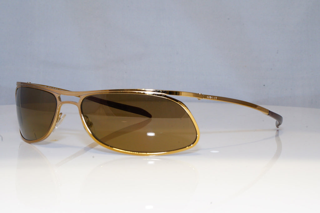 GUCCI Mens Boxed Vintage Designer Sunglasses Gold Wrap GG 1672 577AT 18941